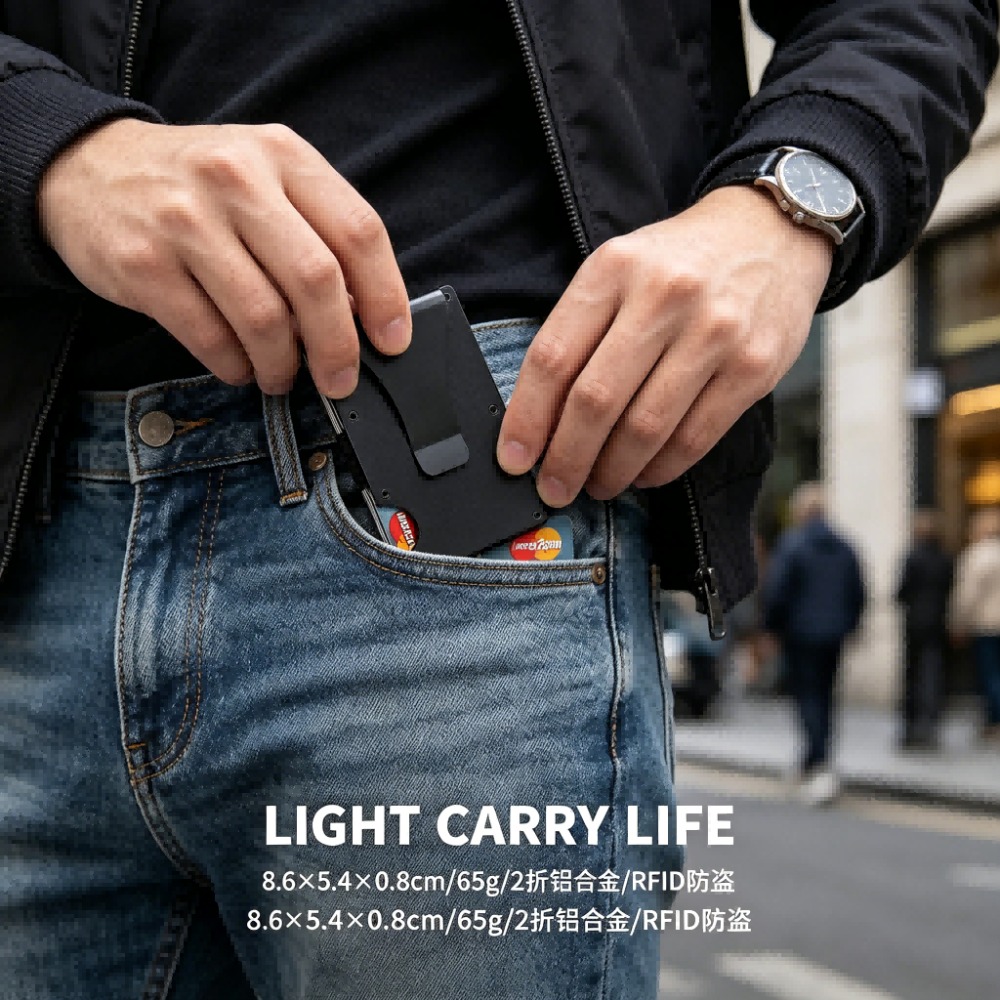 알루미늄 합금 RFID 차단 카드 홀더 초슬림 도난 방 - Wallets 리뷰 및 가격
