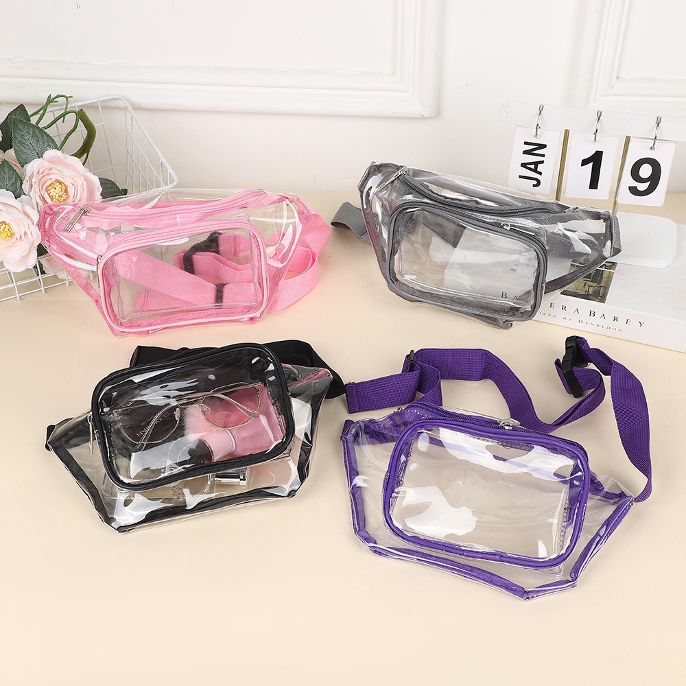투명 PVC 다용도 컬러 조절 벨트백 방수 핸즈프리 경 - Handbags 리뷰 및 가격