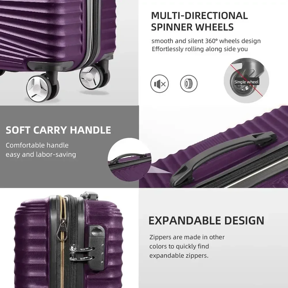 5종 하드쉘 확장형 캐리어 세트(스피너 휠 포함), 남 - Expandable Hard Shell Luggage Set 리뷰 및 가격