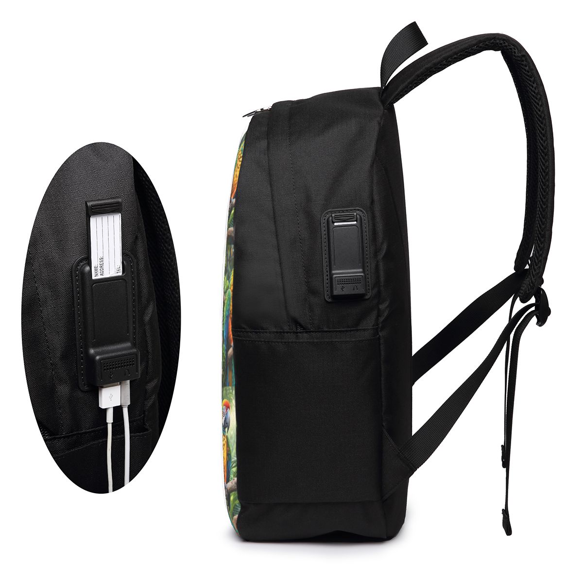 귀여운 맥아오 앵무새 배낭 여행 노트북 가방 컴퓨터 대 - Travel Bags 리뷰 및 가격