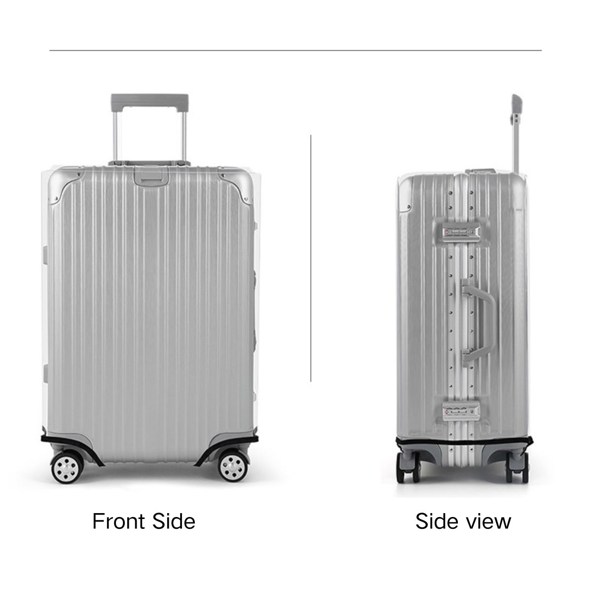 두꺼운 투명 수하물 커버 보호대, 18인치 20인치 2 - Waterproof Suitcase Cover Protector 리뷰 및 가격