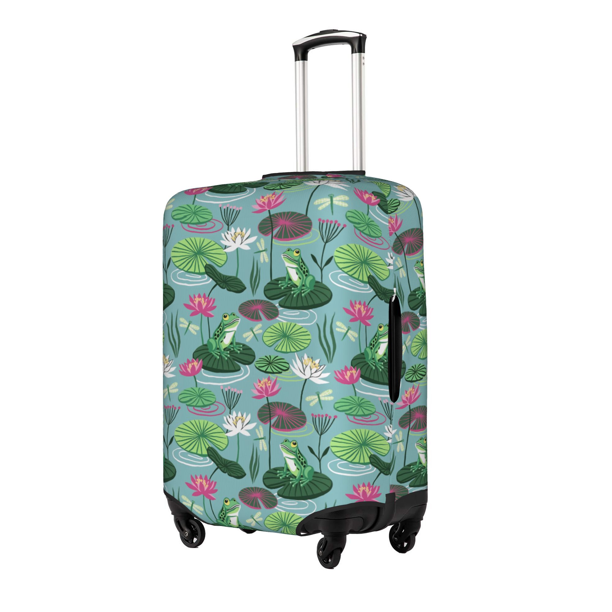 개구리와 수련 여행용 수하물 커버 방진 동물 애호가용  - Waterproof Suitcase Cover Protector 리뷰 및 가격